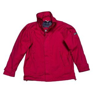 GANT Navigator 12M Designer Waterproof Rain Jacket Red - Mens Small